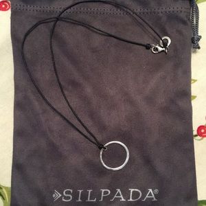 Rare Silpada Circle Charm Necklace
